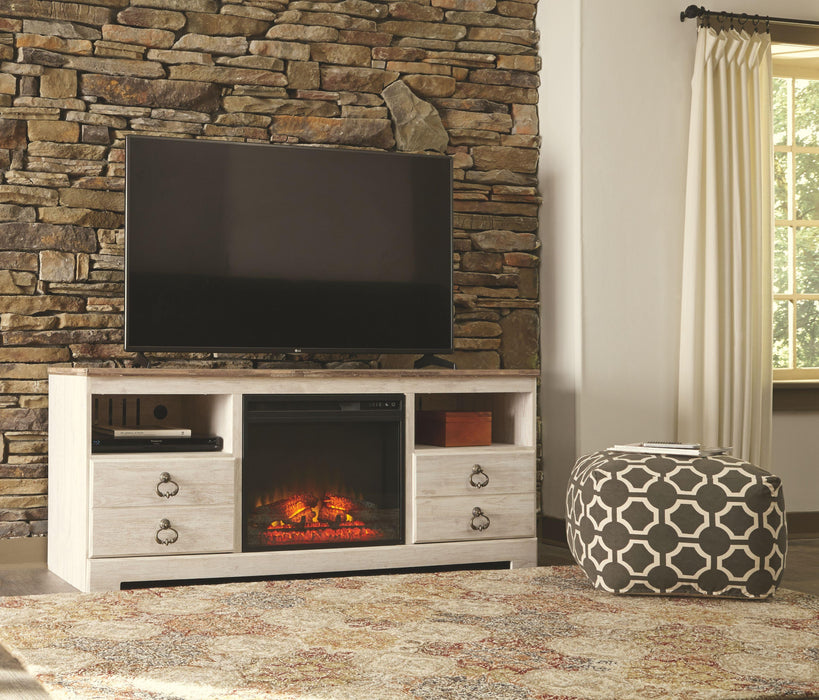 Willowton - Lg Tv Stand W/fireplace Option